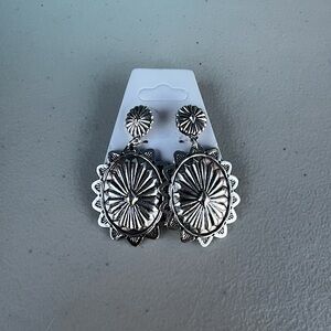 silver earrings